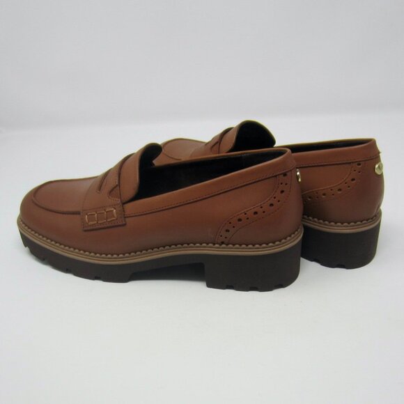 BNIB Vionic Shoes Fillmore Lug Loafer Tan Leather Size 9 - Picture 8 of 11